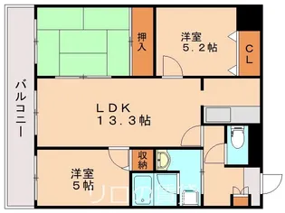 UBI飯塚【905号室】の間取り