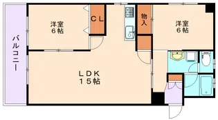 花宅ビル【408号室】の間取り