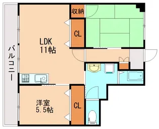 花宅ビル【701号室】の間取り