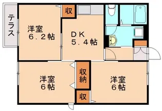 ヴェルドミール【103号室】の間取り