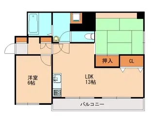 リバーサイドai【606号室】の間取り