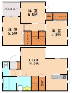 グレイス鯰田1【4号室】の間取り