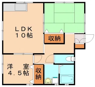 ラフィーネ桂川【502号室】の間取り