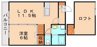 ショコラティ枝国【201号室】の間取り