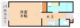 リヴェール近大前【103号室】の間取り
