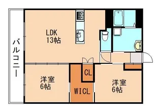 ドルチェード【1階】の間取り
