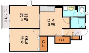 エスポアール桂川 壱番館【1階】の間取り