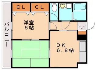 フィネスⅢ【209号室】の間取り