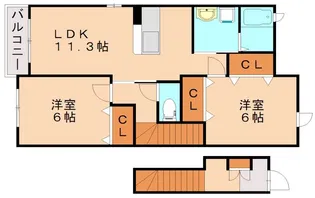 ヌーベル・シンワ C【2階】の間取り