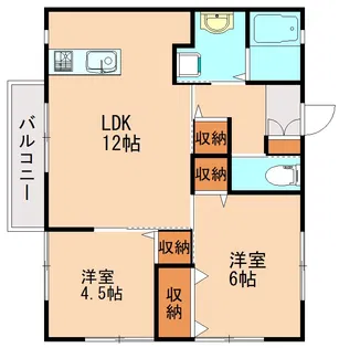 ライフステージ山野【A201号室】の間取り