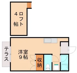 福岡県北九州市八幡西区西王子町【アパート】の間取り