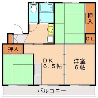 福岡県中間市大辻町【マンション】の間取り