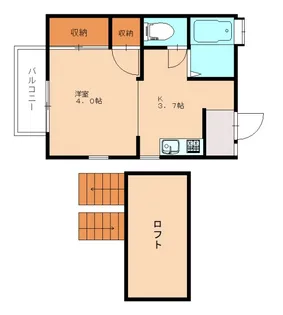 福岡県北九州市八幡西区森下町【アパート】の間取り