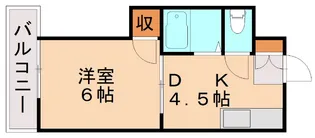 シャトレ穴生Ⅰ【102号室】の間取り