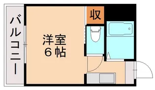 ネクスト西折尾【711号室】の間取り