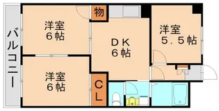 福岡県北九州市八幡西区御開3丁目【マンション】の間取り