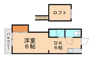 クラブハウス萩原【206号室】の間取り