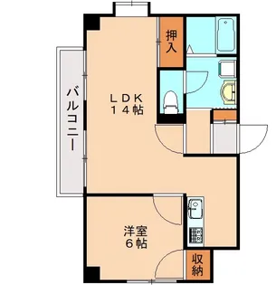福岡県北九州市八幡西区皇后崎町【マンション】の間取り