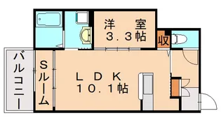 メゾンド・トゥルー【1階】の間取り