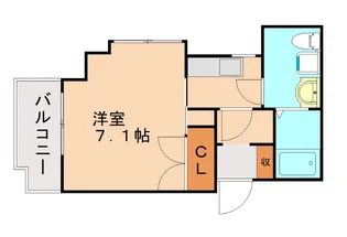 福岡県北九州市八幡西区黒崎4丁目【マンション】の間取り