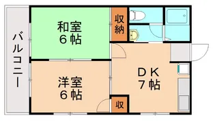 エクセラン・ド・タケノA【1階】の間取り