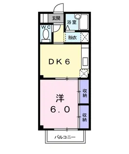 シャルマンハイム【1階】の間取り