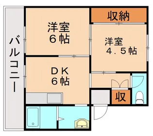福岡県中間市大字垣生【マンション】の間取り