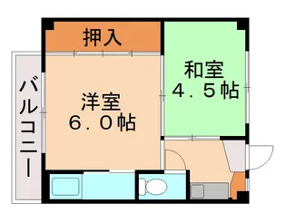 福岡県北九州市八幡西区萩原2丁目【マンション】の間取り
