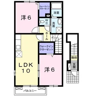 アバンツァートM【Ⅰ-201号室】の間取り