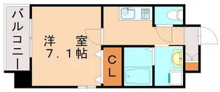 福岡県北九州市八幡西区折尾4丁目【マンション】の間取り