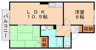 ヴェルジェK【1階】の間取り