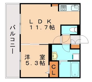 福岡県北九州市八幡西区相生町【アパート】の間取り