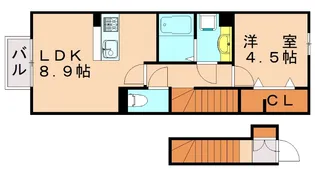 福岡県北九州市八幡西区本城2丁目【アパート】の間取り