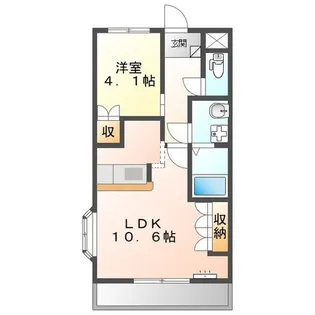 ルミナス・ヨシダA【206号室】の間取り