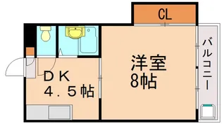シャトレ穴生Ⅰ【503号室】の間取り