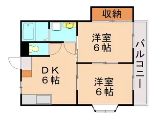 シャトレ穴生Ⅰ【501号室】の間取り