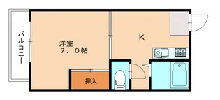 パークサイド太田【202号室】の間取り