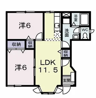サンハイムHIRO【1階】の間取り