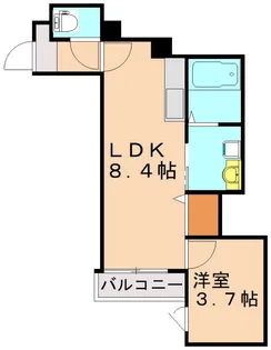(仮称)Crecia楠木【103号室】の間取り