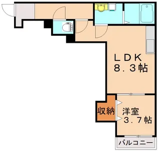 (仮称)Crecia楠木【105号室】の間取り