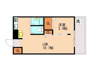 プレアール大浦【1階】の間取り