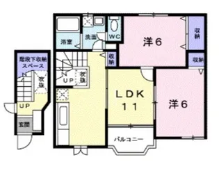 プリムヴェール瑞穂【2階】の間取り
