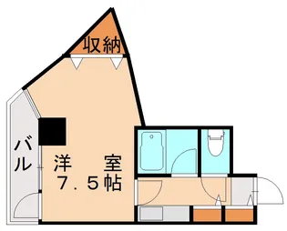 ダイナコートヒルズ折尾【415号室】の間取り