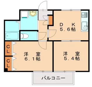 ベルカーサ日吉台【1階】の間取り