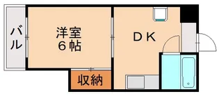 黒崎駅前グリーンビル【403号室】の間取り