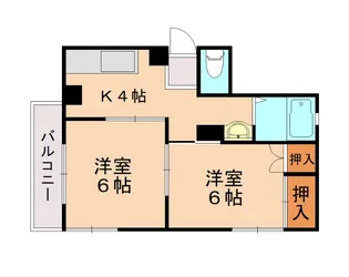 アベニュー医生ケ丘【3階】の間取り