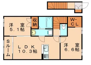 ラグーナ青葉台【2階】の間取り