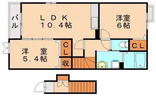 メゾンウィズⅡ【2階】の間取り
