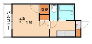 プレアール大浦【203号室】の間取り