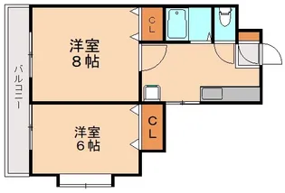 シャトレ幸神Ⅱ【4階】の間取り